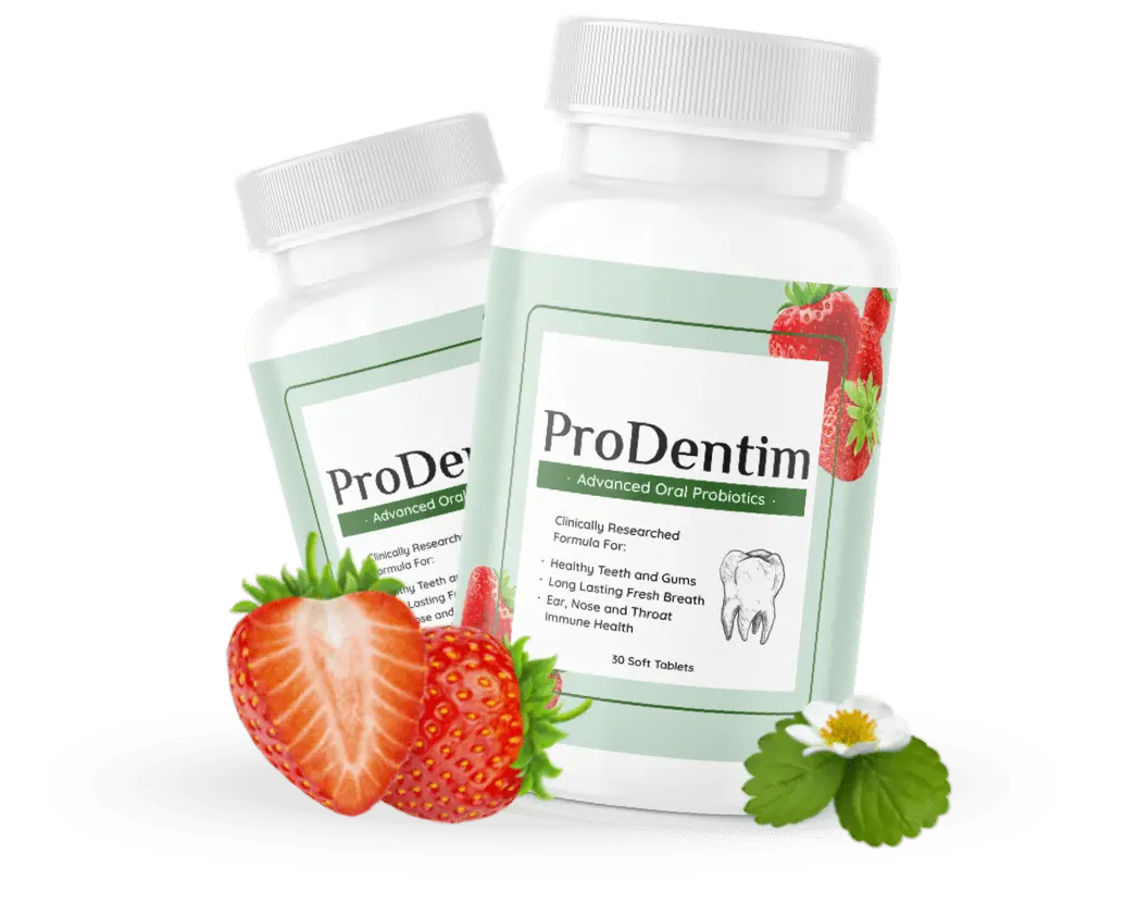 ProDentim – Advanced oral probiotic supplement with strawberries for healthy teeth and gums