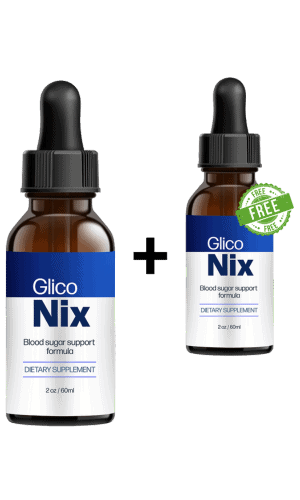 GlicoNix blood sugar support supplement – 2 bottles including free bonus bottle