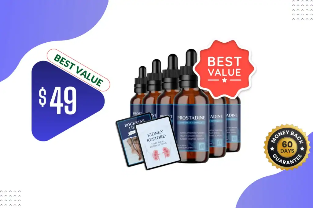 Prostadine Review best value offer with bonuses and 60-day money-back guarantee